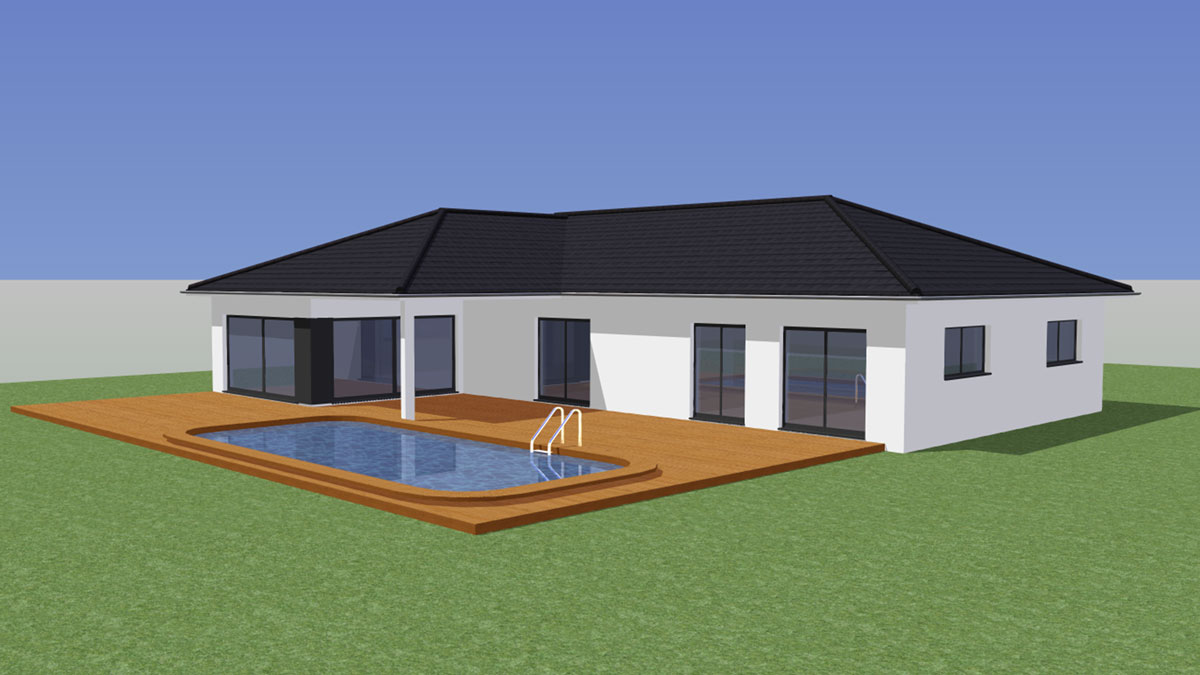 Maison Moderne Plain Pied Toit 4 Pans | Ventana Blog